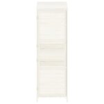 Remise de jardin Blanc 55x52x174,5 cm Bois de sapin solide – Image 2
