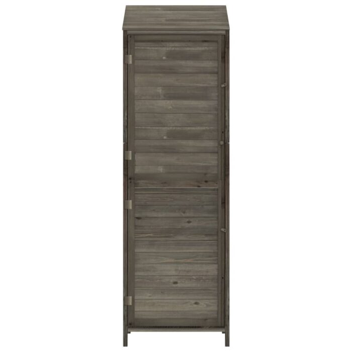 Remise de jardin Anthracite 55x52x174,5 cm Bois de sapin solide – Image 2