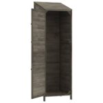 Remise de jardin Anthracite 55x52x174,5 cm Bois de sapin solide – Image 5
