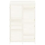 Remise de jardin Blanc 102x52x174,5 cm Bois de sapin solide – Image 2