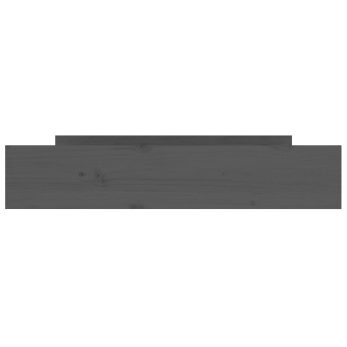 Tiroirs de lit 2 pcs Gris Bois de pin massif – Image 2