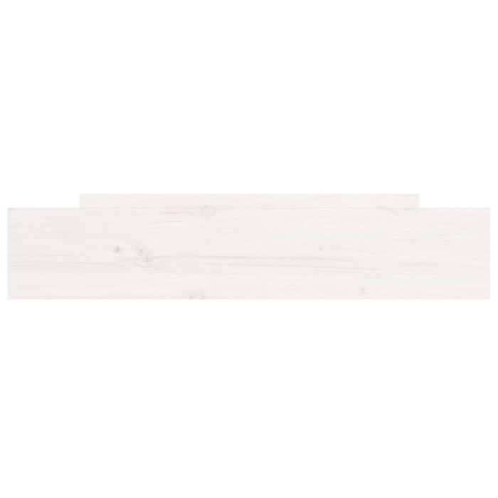 Tiroirs de lit 2 pcs blanc Bois de pin massif – Image 2