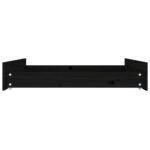 Tiroirs de lit 2 pcs Noir Bois de pin massif – Image 3