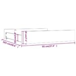 Tiroirs de lit 2 pcs Gris Bois de pin massif – Image 6