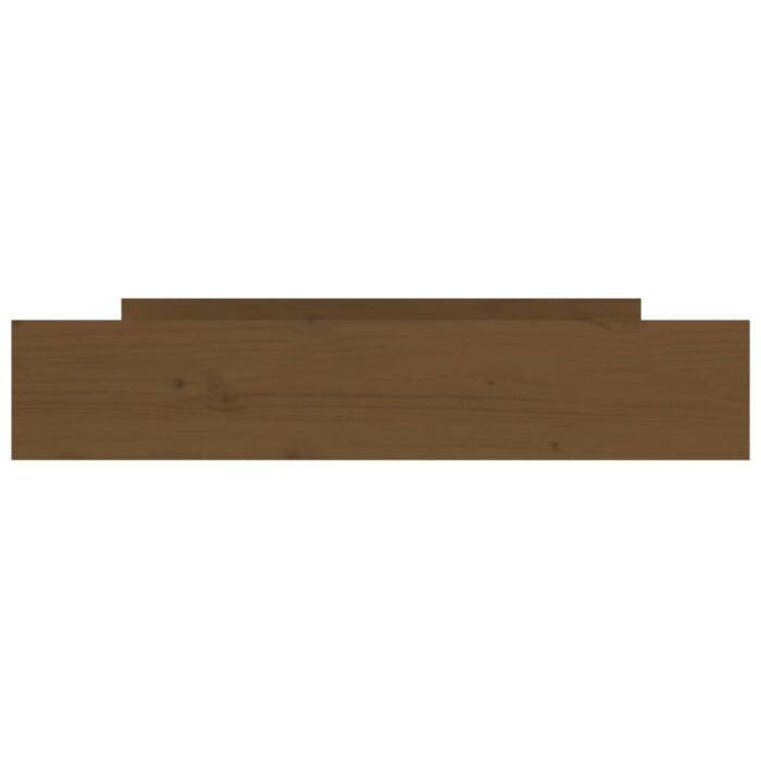 Tiroirs de lit 2 pcs Marron miel Bois de pin massif – Image 2