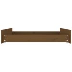 Tiroirs de lit 2 pcs Marron miel Bois de pin massif – Image 3