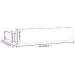 Tiroirs de lit 4 pcs Noir Bois de pin massif – Image 6