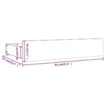 Tiroirs de lit 4 pcs Noir Bois de pin massif – Image 6