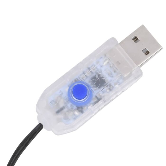 Guirlande LED avec 150 LED Bleu 15 m PVC – Image 2