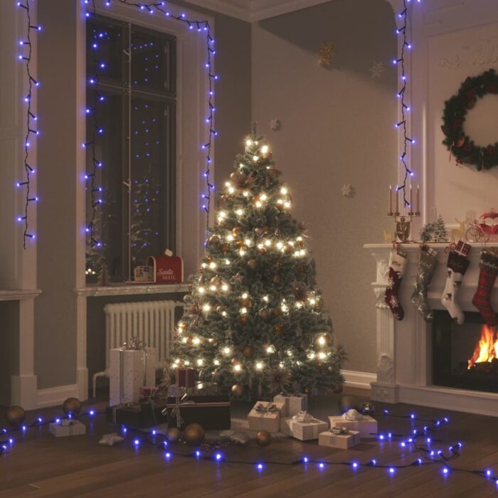 Guirlande LED avec 600 LED Bleu 60 m PVC – Image 1