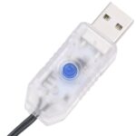 Guirlande lumineuse à LED groupées 400 LED Bleu 7,4 m PVC – Image 5