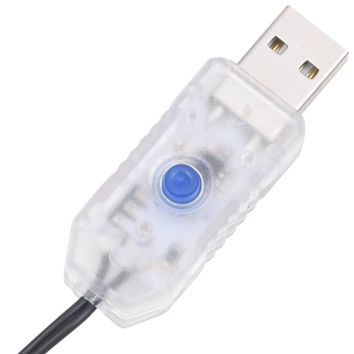 Guirlande lumineuse à LED groupées 400 LED Bleu 7,4 m PVC – Image 5