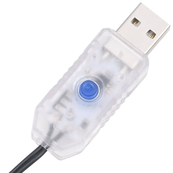Guirlande à LED compacte avec 400 LED Blanc froid 13 m PVC – Image 4