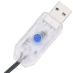 Guirlande à LED compacte avec 400 LED Blanc froid 13 m PVC – Image 5