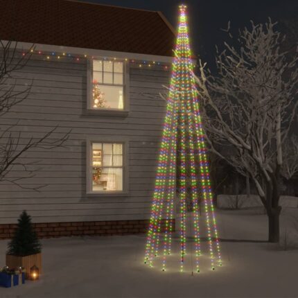 Sapin de Noël avec piquet 1134 LED Colorées 800 cm