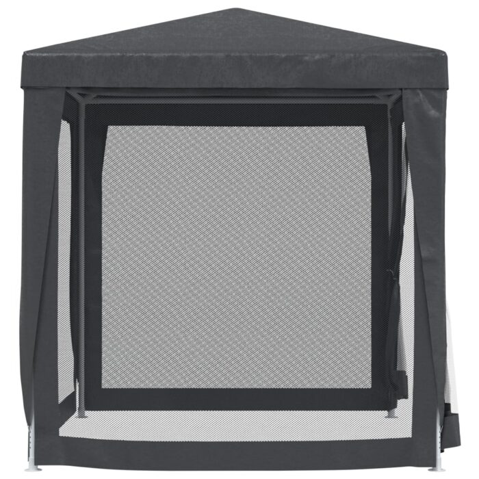 Tente de fête avec 4 parois latérales en maille Anthracite 2x2m – Image 2