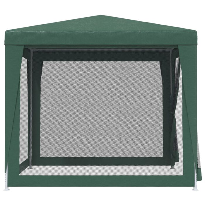 Tente de fête avec 4 parois latérales en maille Vert 2.5x2.5 m – Image 2