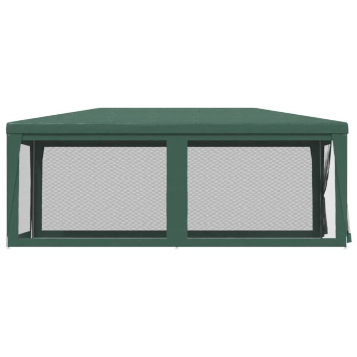 Tente de fête avec 4 parois latérales en maille Vert 3x6 m PEHD – Image 2