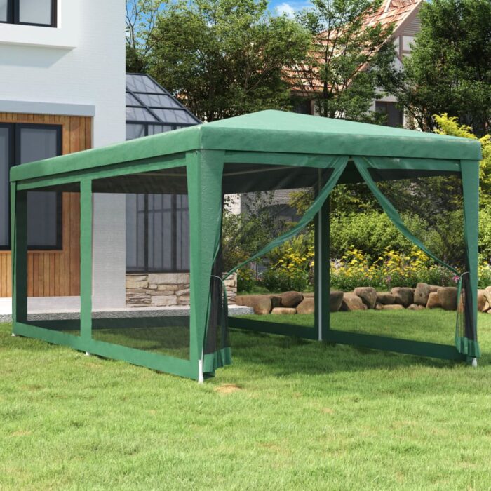 VXL8720287021933_m_en_hd_1.jpg Tente de fête avec 4 parois latérales en maille Vert 3x6 m PEHD – Image 1