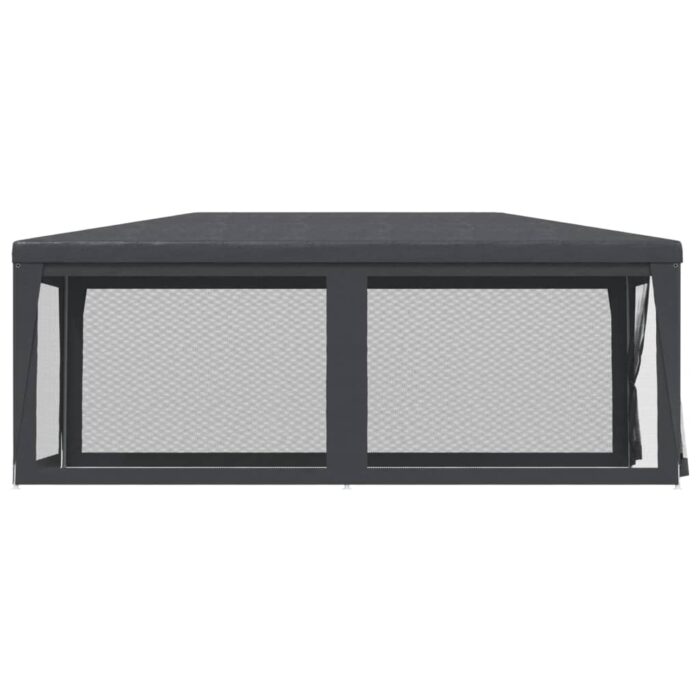 Tente de fête avec 6 parois latérales en maille Anthracite 3x6m – Image 2
