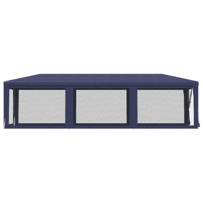 Tente de fête avec 8 parois latérales en maille Bleu 3x9 m PEHD – Image 2