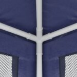 Tente de fête et 10 parois latérales en maille Bleu 3x12 m PEHD – Image 4