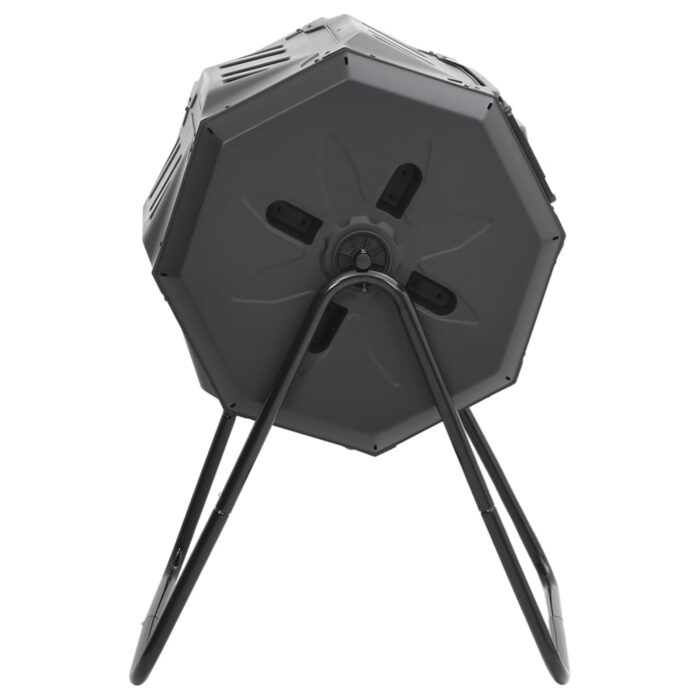 Bac à compost de jardin Noir 73x64x95 cm 160 L – Image 2