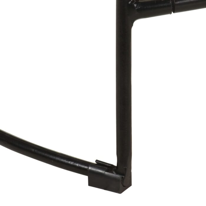 Tabourets de bar Gavin lot de 2 45x40x63cm bois massif manguier – Image 6