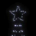 Arbre de Noël cône 1400 LED Blanc froid 160x500 cm – Image 2