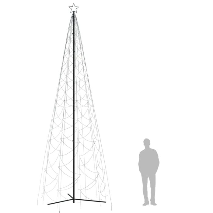 VXL8720287069294_g_en_hd_6.jpg Arbre de Noël cône 1400 LED Blanc froid 160x500 cm – Image 6