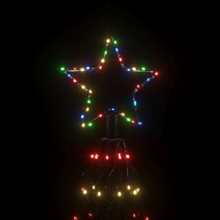 Arbre de Noël cône 1400 LED Colorées 160x500 cm – Image 2