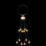 Sapin de Noël sur mât de drapeau 108 LED Blanc chaud 180 cm – Image 2