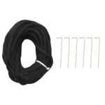 Sapin de Noël sur mât de drapeau 108 LED Blanc chaud 180 cm – Image 3