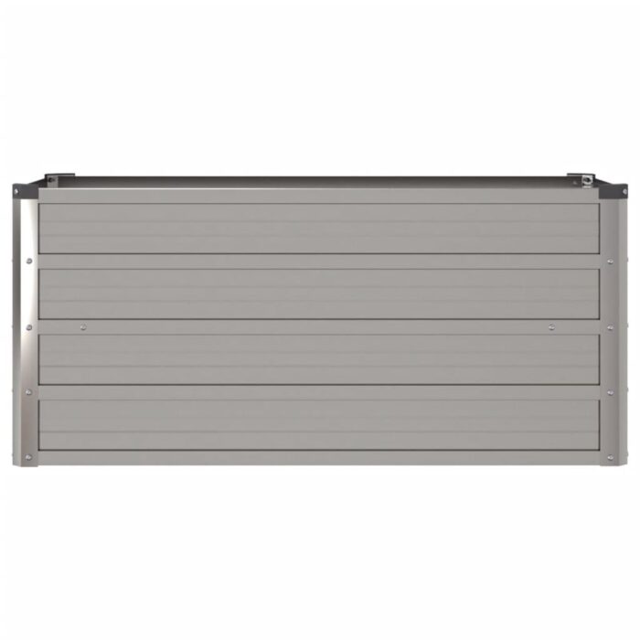 Lit surélevé de jardin rouillé 100x40x45 cm acier corten – Image 2