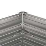 Lit surélevé de jardin rouillé 100x40x45 cm acier corten – Image 4