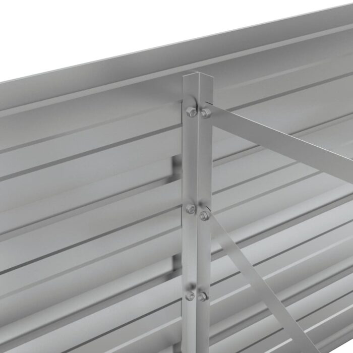 Lit surélevé de jardin rouillé 480x80x45 cm acier corten – Image 5