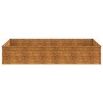 Lit surélevé de jardin 195x100x36 cm acier corten – Image 2