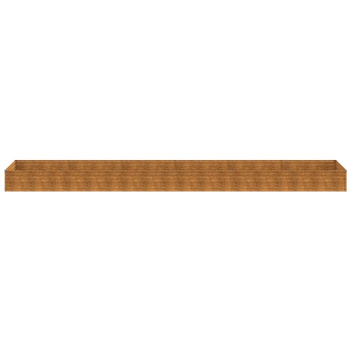Lit surélevé de jardin 579 x 100 x 36 cm acier corten – Image 2