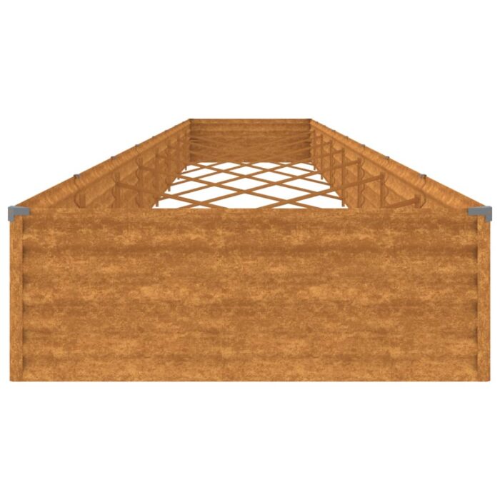 Lit surélevé de jardin 770 x 100 x 36 cm acier corten – Image 3