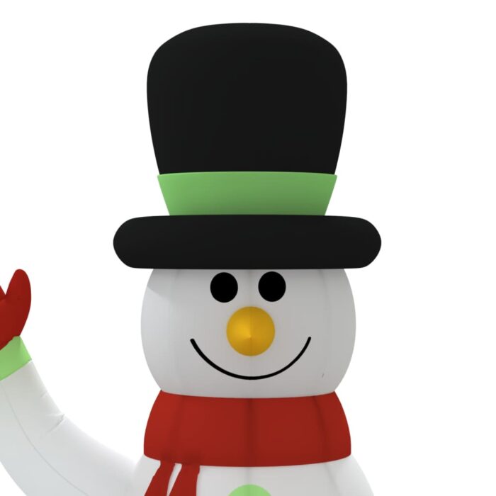 Famille de bonhommes de neige gonflable avec LED 500 cm – Image 4