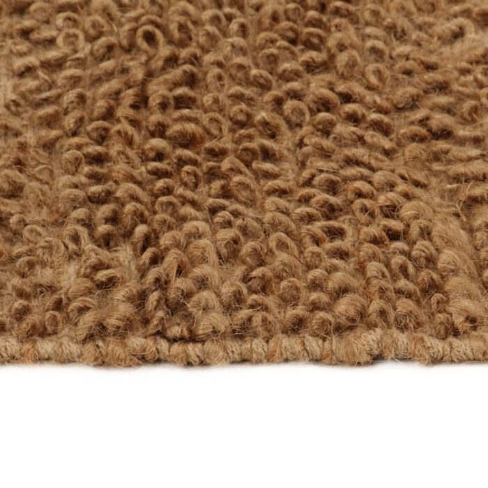 Tapis à poils bouclés fait à la main 120x180 cm Jute et coton – Image 3