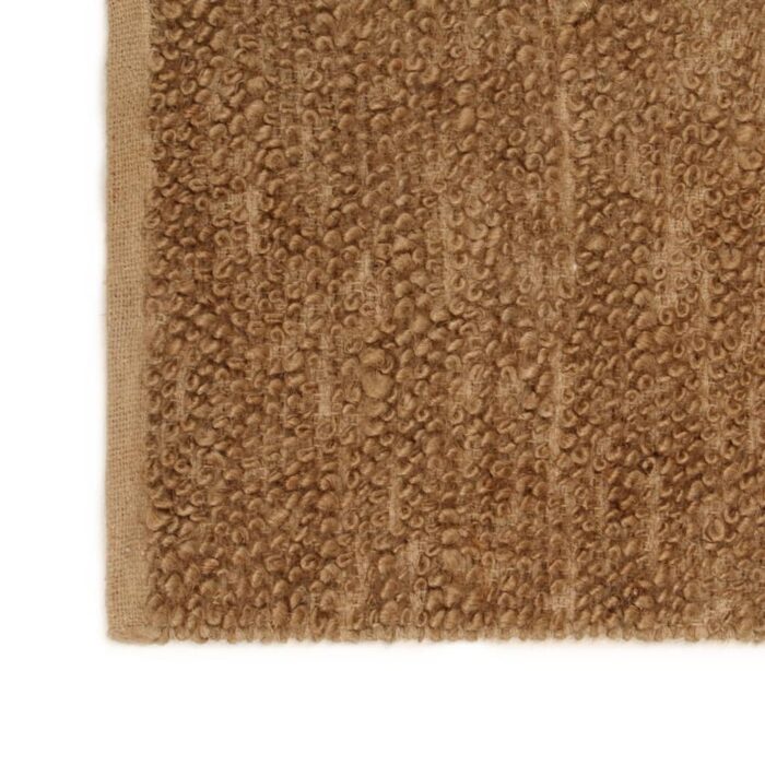 Tapis à poils bouclés fait à la main 120x180 cm Jute et coton – Image 5