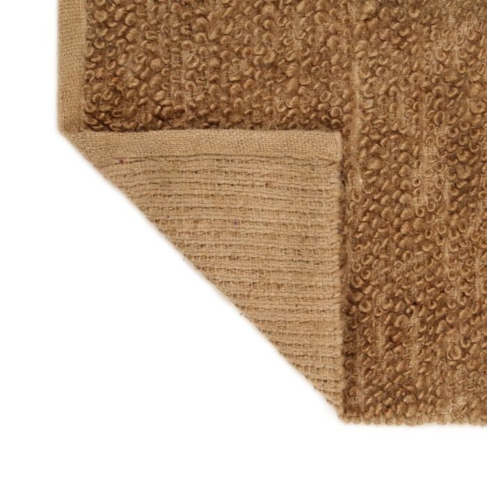 Tapis à poils bouclés fait à la main 120x180 cm Jute et coton – Image 6