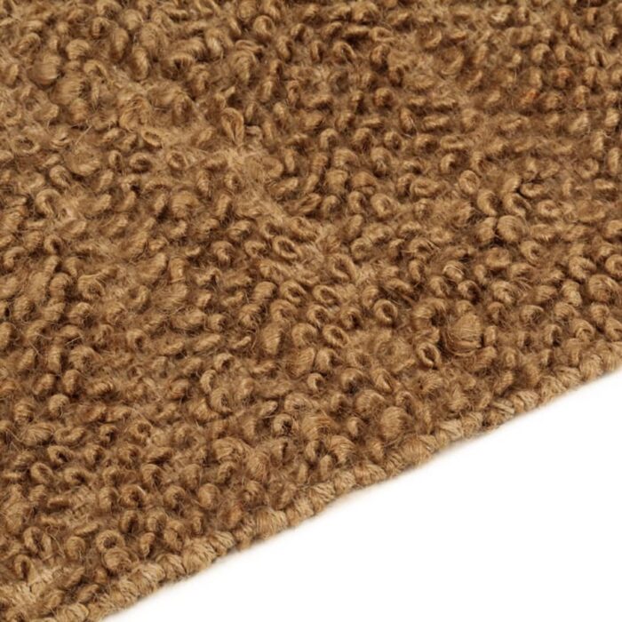 Tapis à poils bouclés fait à la main 120x180 cm Jute et coton – Image 7