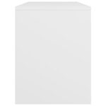 Tabouret de toilette Blanc 70x35x45 cm Bois d'ingénierie – Image 3