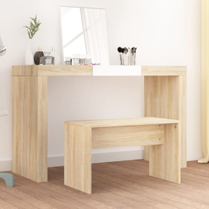 VXL8720287078043_m_en_hd_1.jpg Tabouret de toilette Chêne sonoma 70x35x45 cm Bois d'ingénierie – Image 1