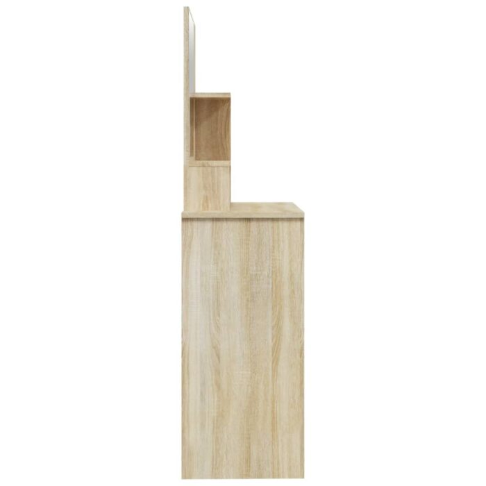 Coiffeuse avec miroir chêne sonoma 86,5x35x136 cm – Image 6
