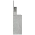 Coiffeuse avec miroir Gris béton 86,5x35x136 cm – Image 6