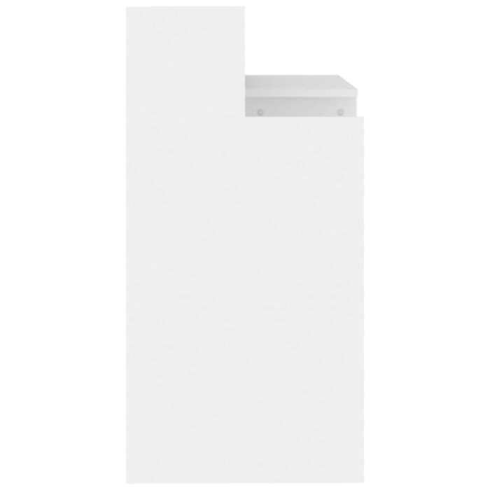 Bureau avec lumières LED Blanc 97x45x90 cm Bois d'ingénierie – Image 7