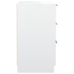 Tables de chevet 2 pcs Blanc 40x36x65 cm – Image 6